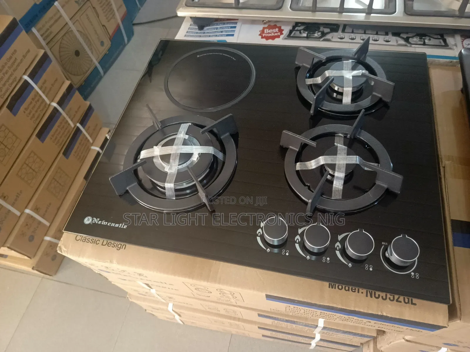 3 Burners Built-in Gas 1 Electric Hob