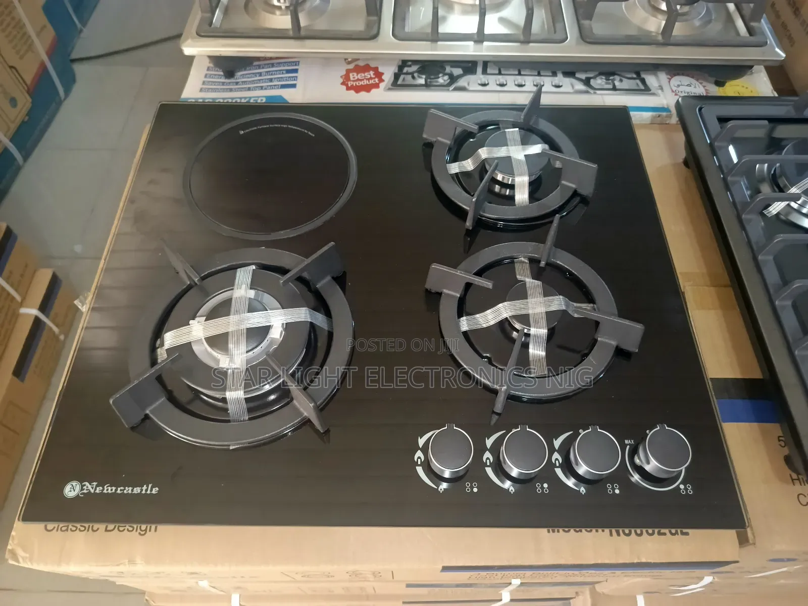 3 Burners Built-in Gas 1 Electric Hob
