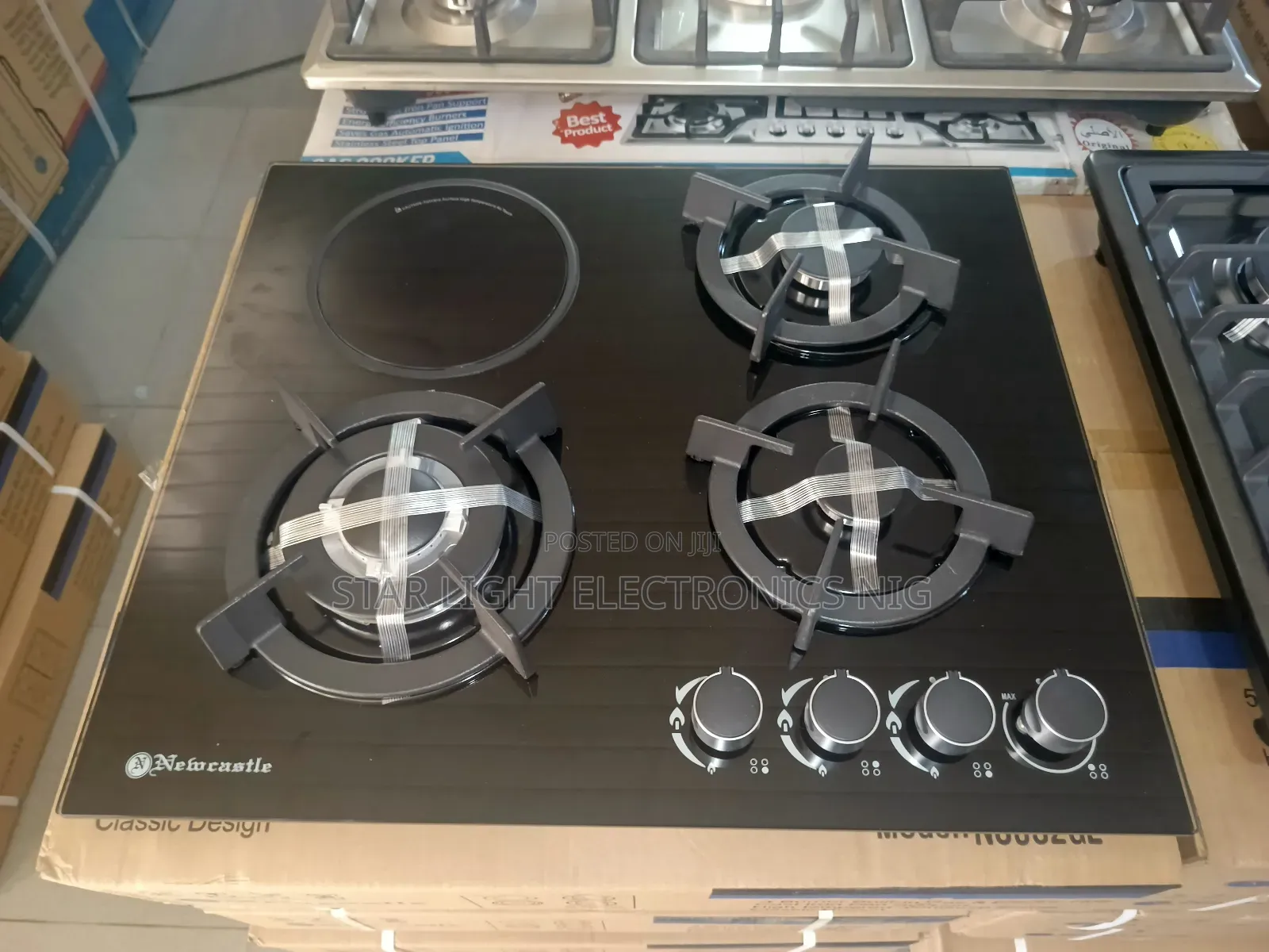 3 Burners Built-in Gas 1 Electric Hob