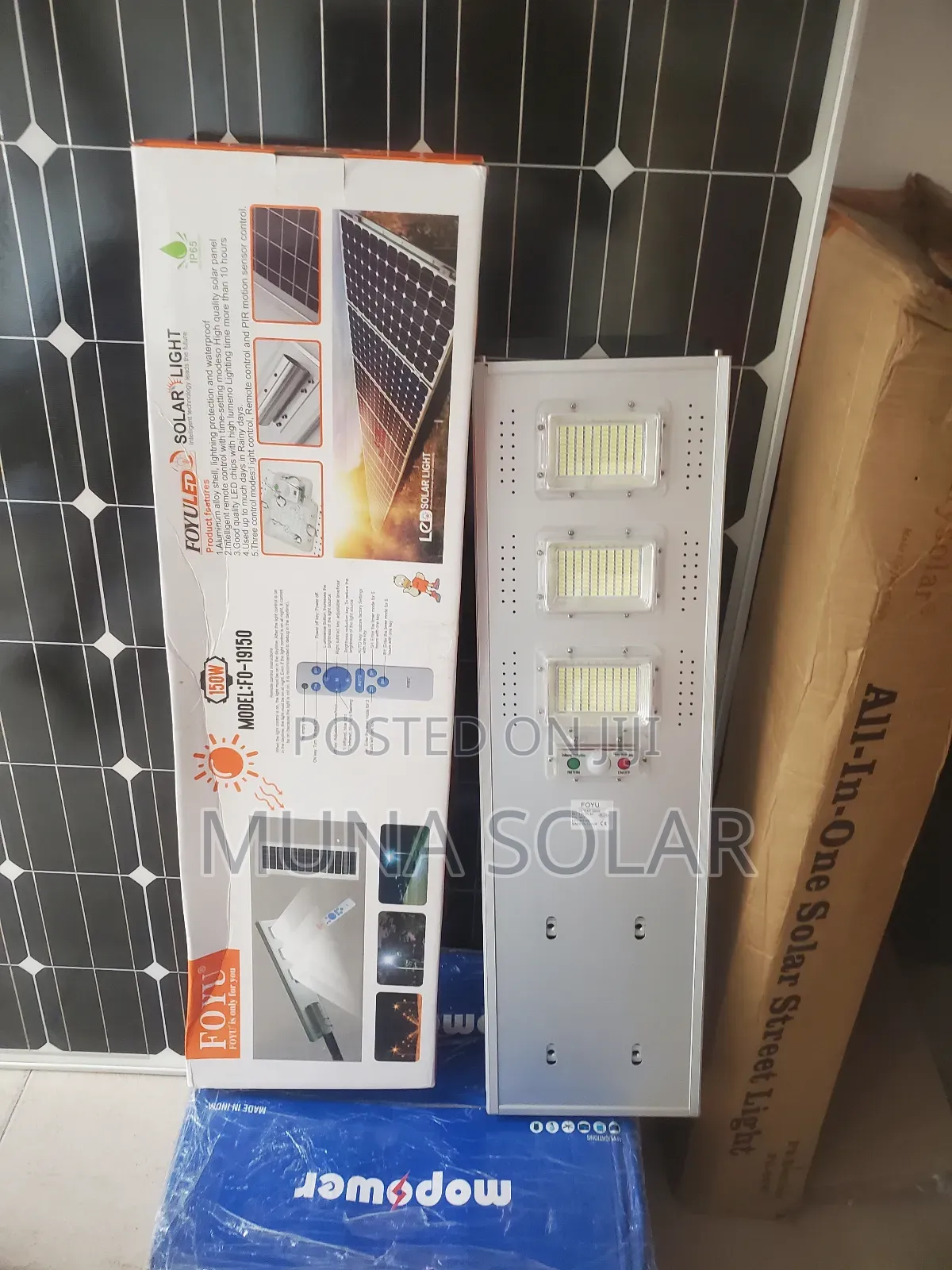150w 3 Eye All in One Iron Body Solar Street Light