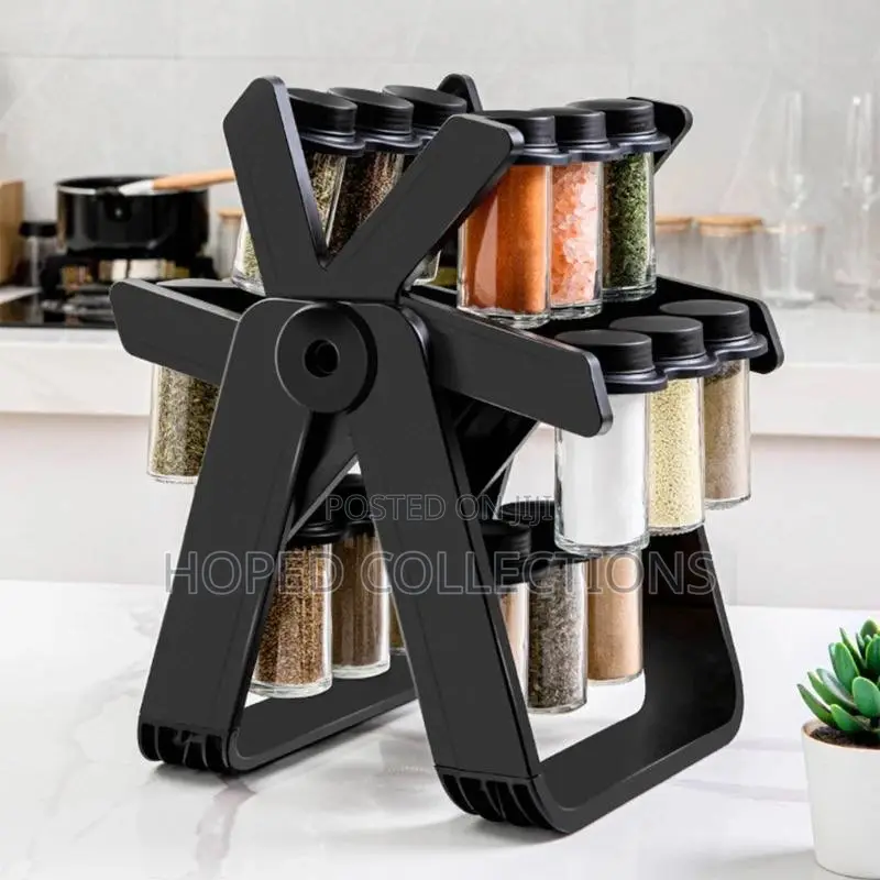 18pcs Rotating Spice Jar