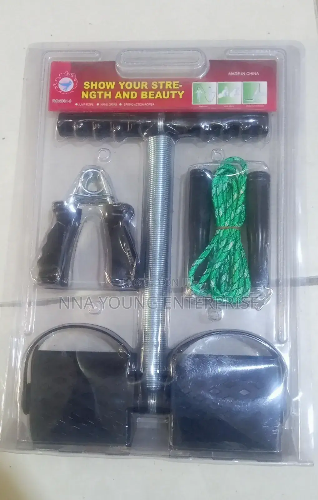 3 Way Tummy Trimmer With Jump Rope,Hand Grips