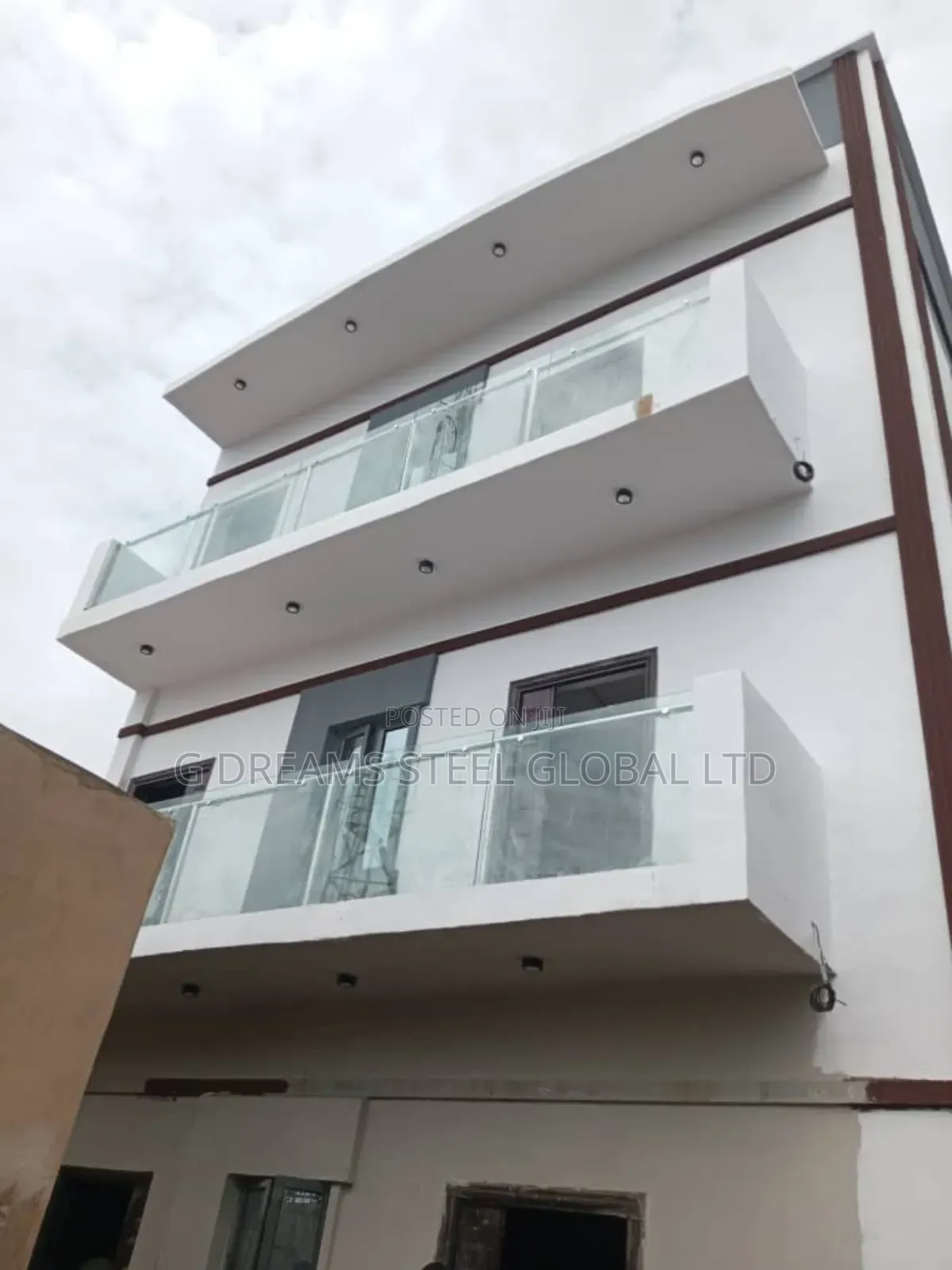 White Glass for Stairs