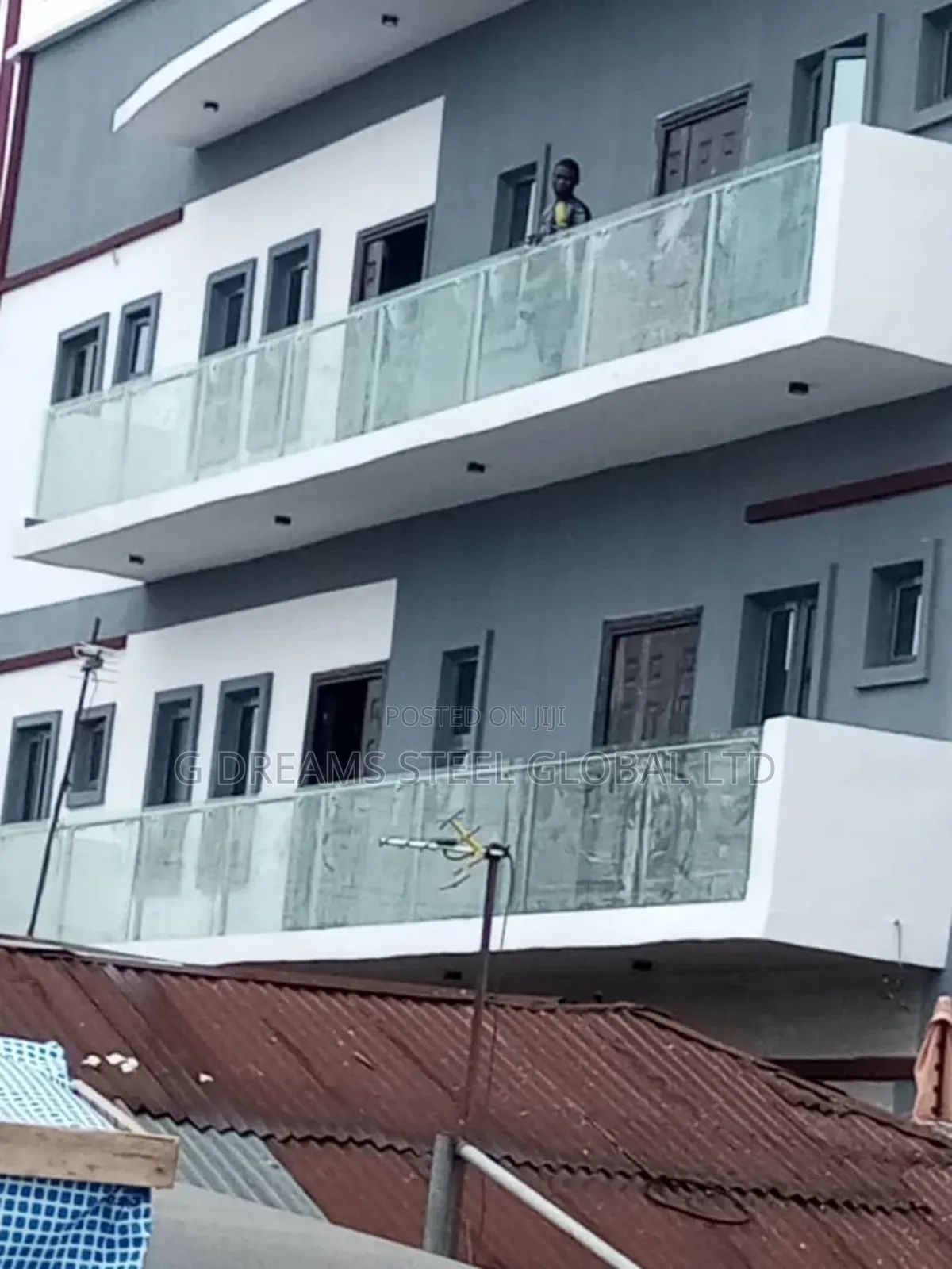 White Glass for Stairs