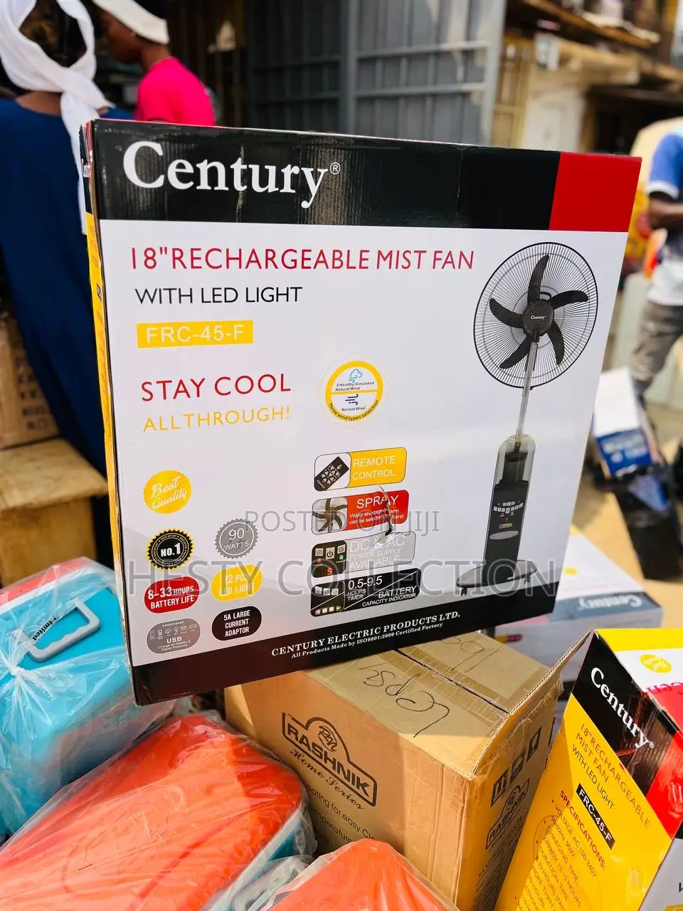 Century Rechargeable Mist Fan