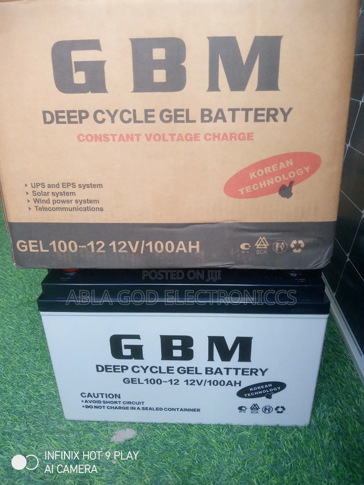 GBM 12v/100ah Deep Cycle Battery It Is Suitable to Inverter.