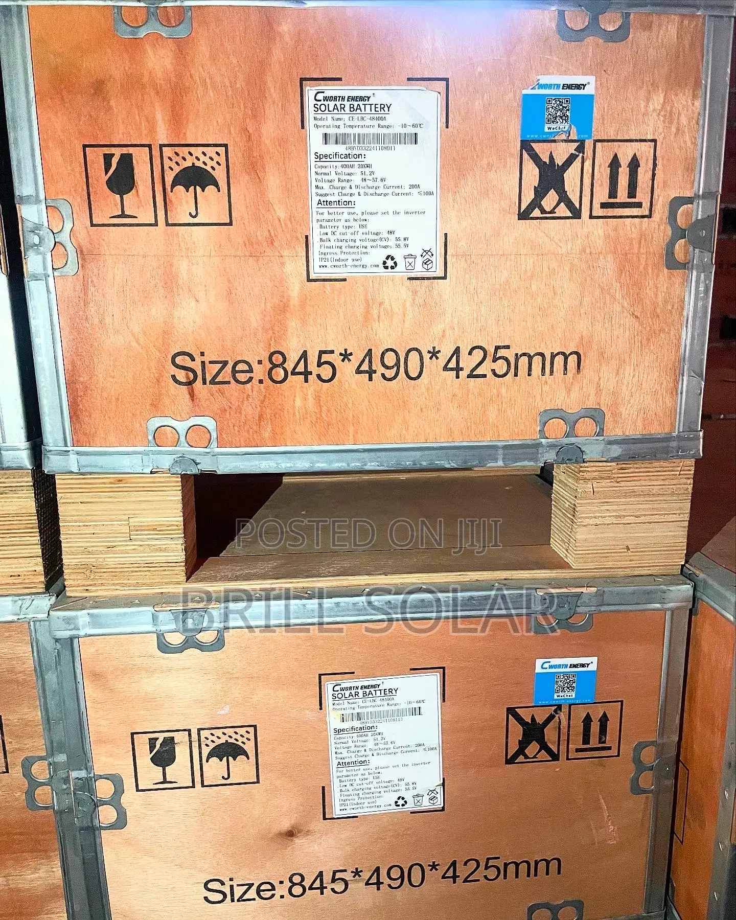 20kwh-51.2v Cworth Energy Solar Lithium Battery (Lbc-48400)