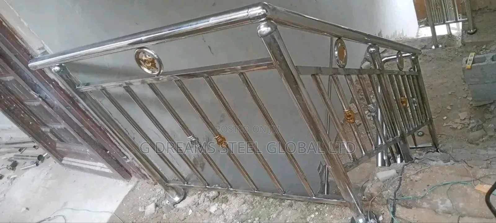 Original Stainless Handrails Pipes Used