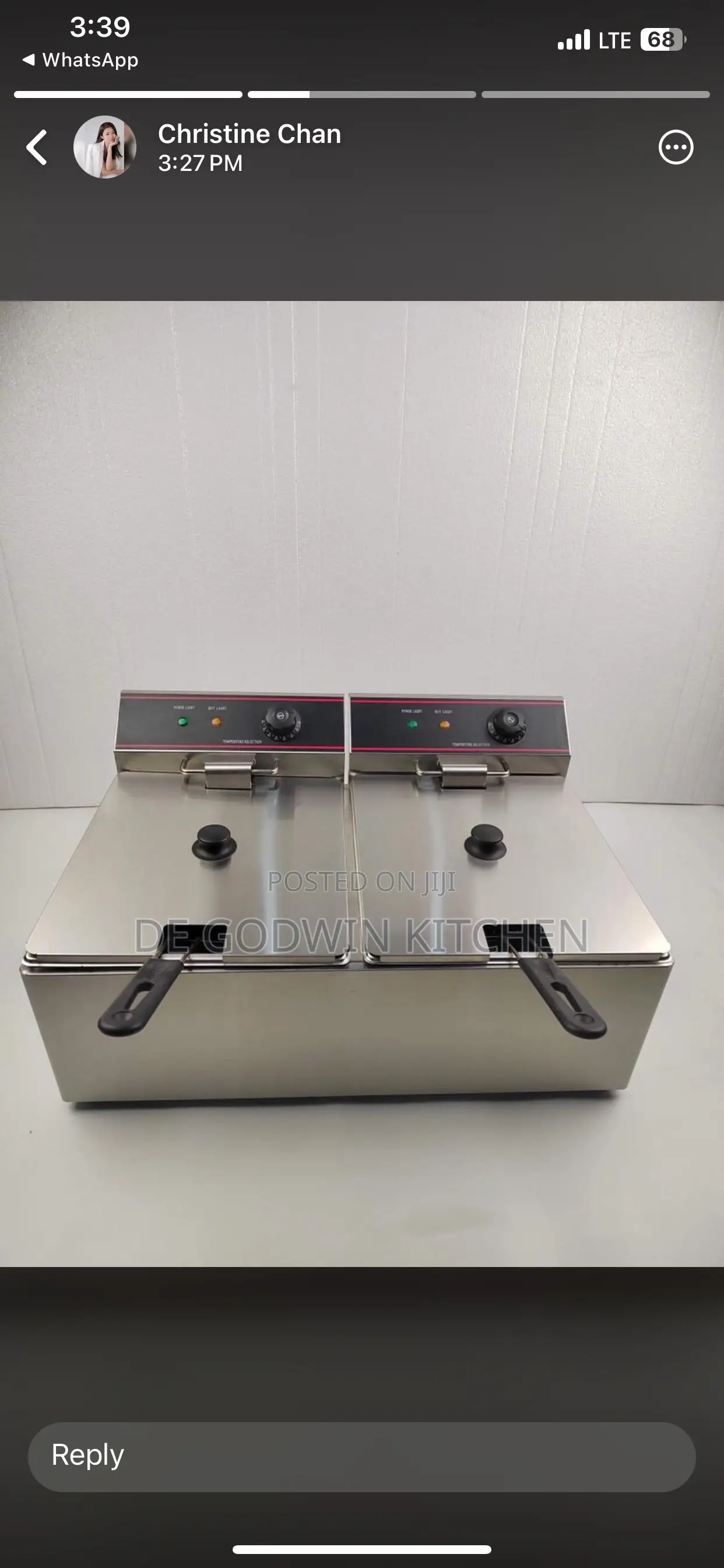 ELECTRIC 6L + 6L Deep Fryer