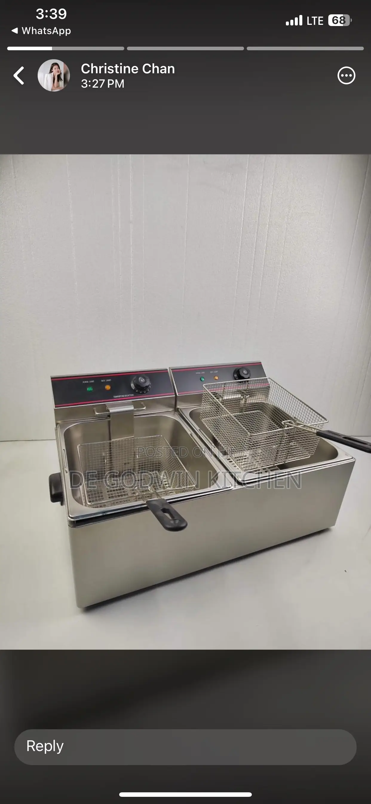 ELECTRIC 6L + 6L Deep Fryer