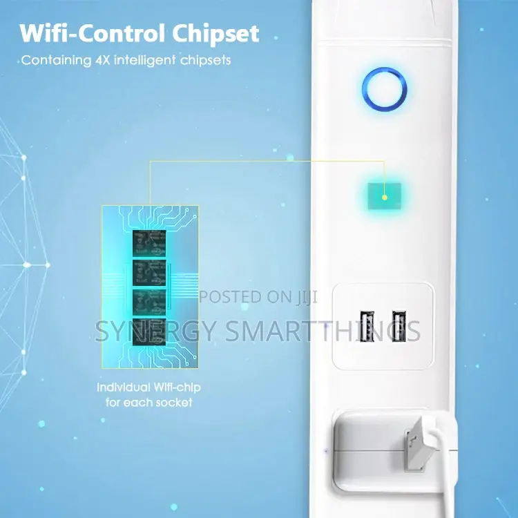 Tuya Universal Power Strip Usb Outlet Extension Cord Adapter