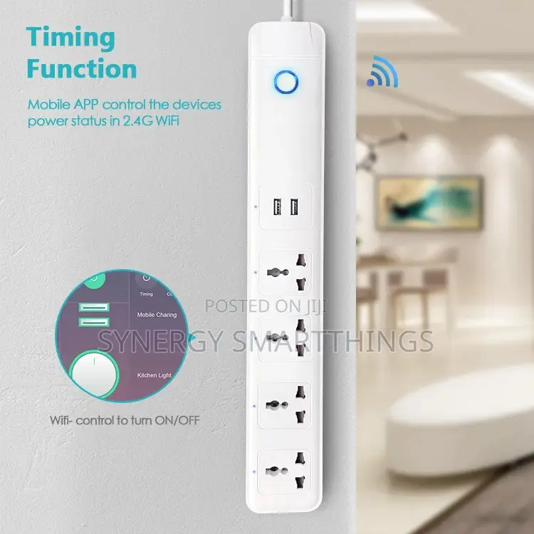 Tuya Universal Power Strip Usb Outlet Extension Cord Adapter