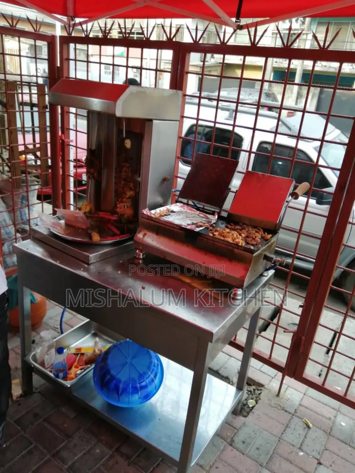 Shawarma Machine And Shawarma Toaster With Table