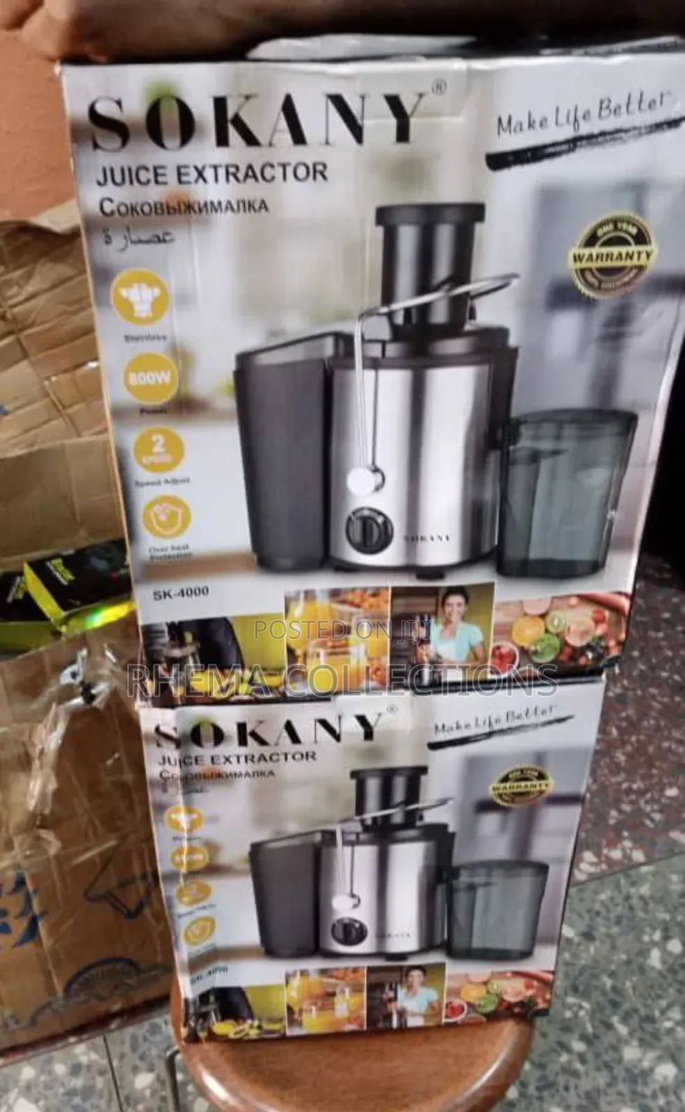 Sokany 800W Electric Juice Extractor