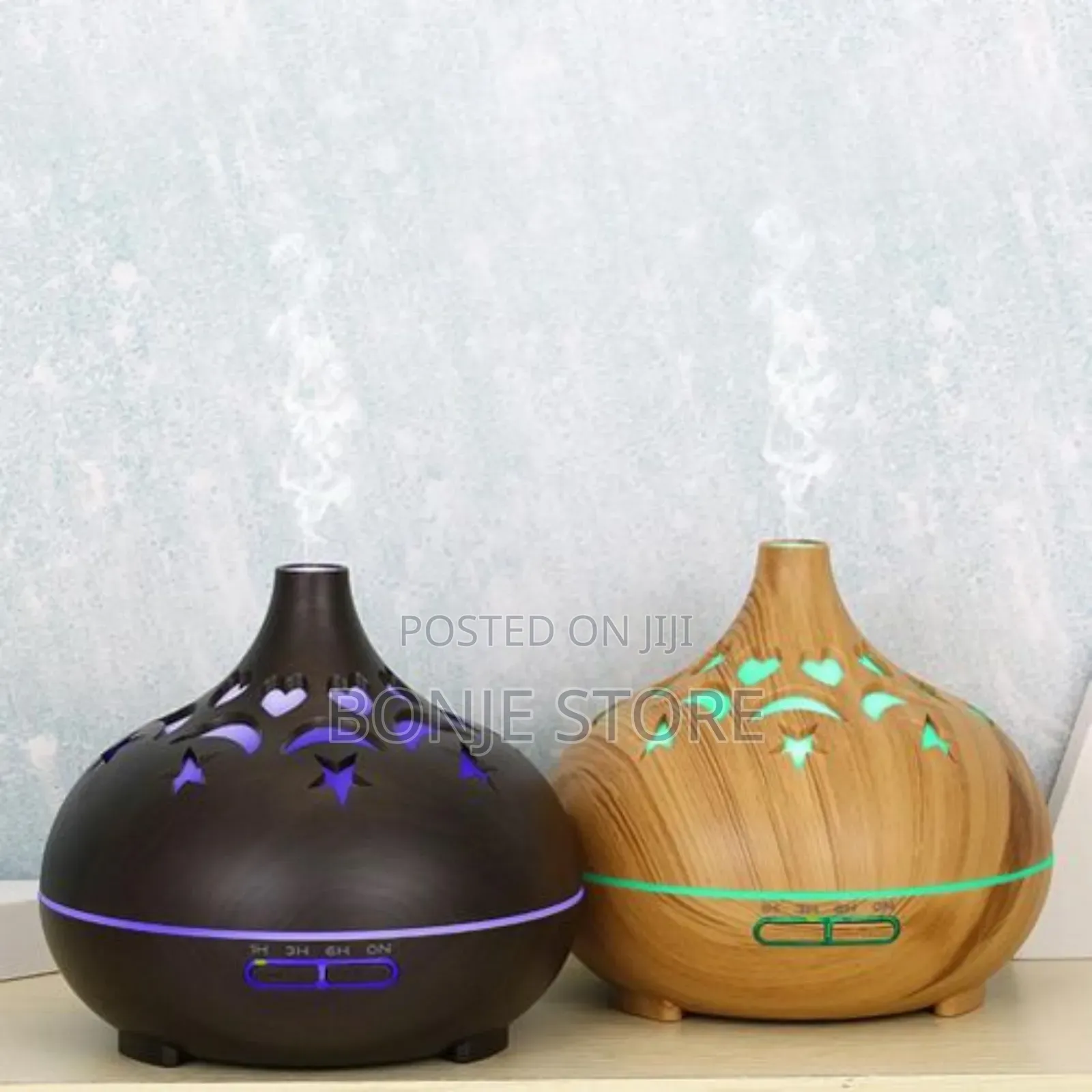 Diffuser Humidifier With 7 LED LIGHT - 500ml + 1 Free Oil