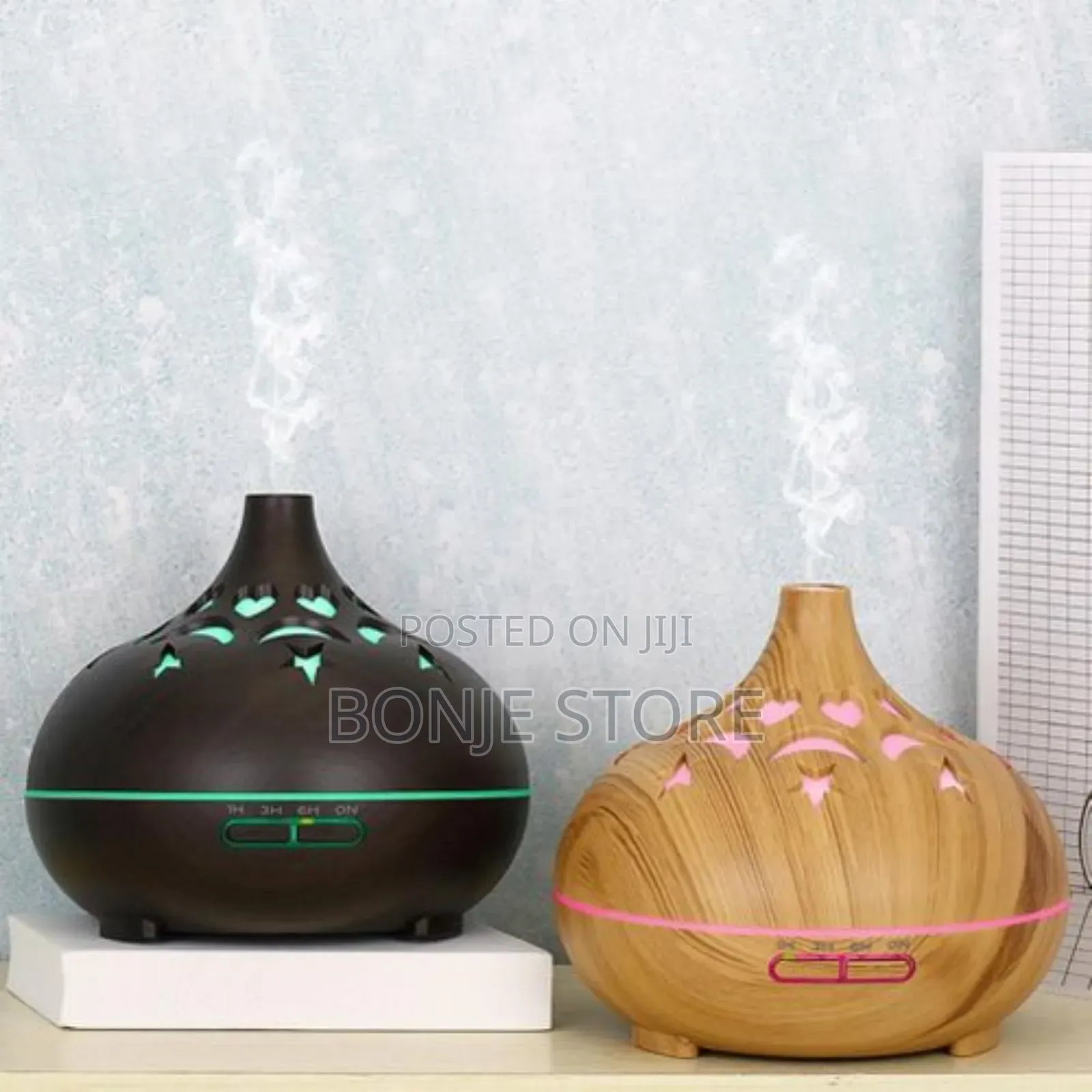 Diffuser Humidifier With 7 LED LIGHT - 500ml + 1 Free Oil