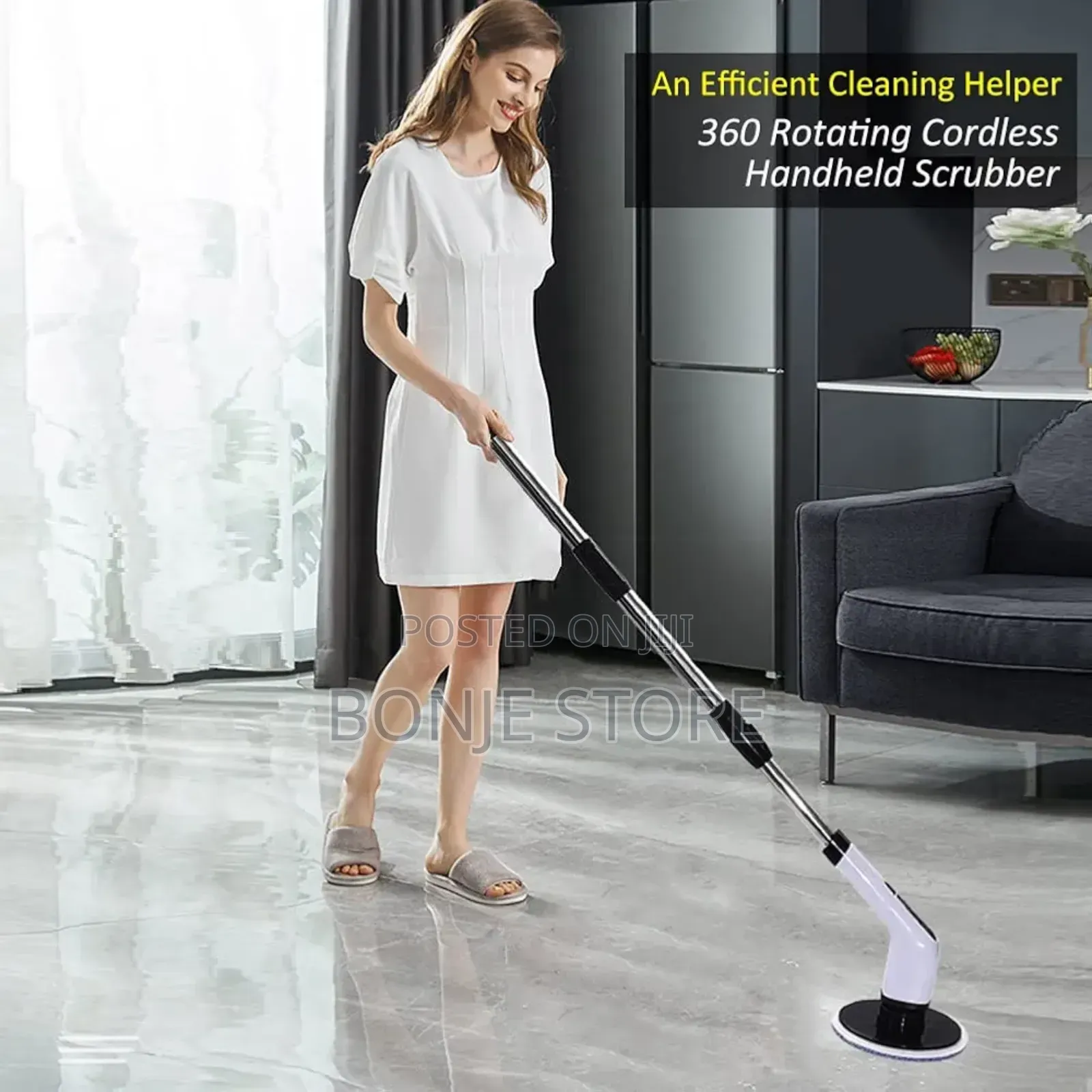 7 in 1 Electric Spin Scrubber - 7 Replaceable Cleaning Brush
