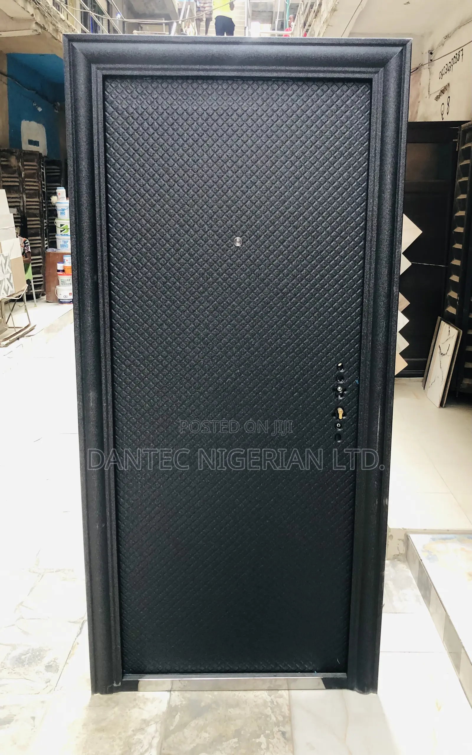 3ft Black Jiuhua Door