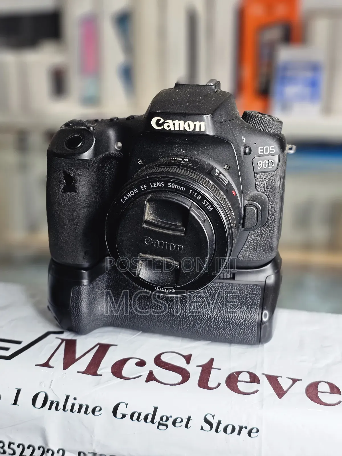 Canon EOS 90D Camera With 50MM Lens and Battery Grip