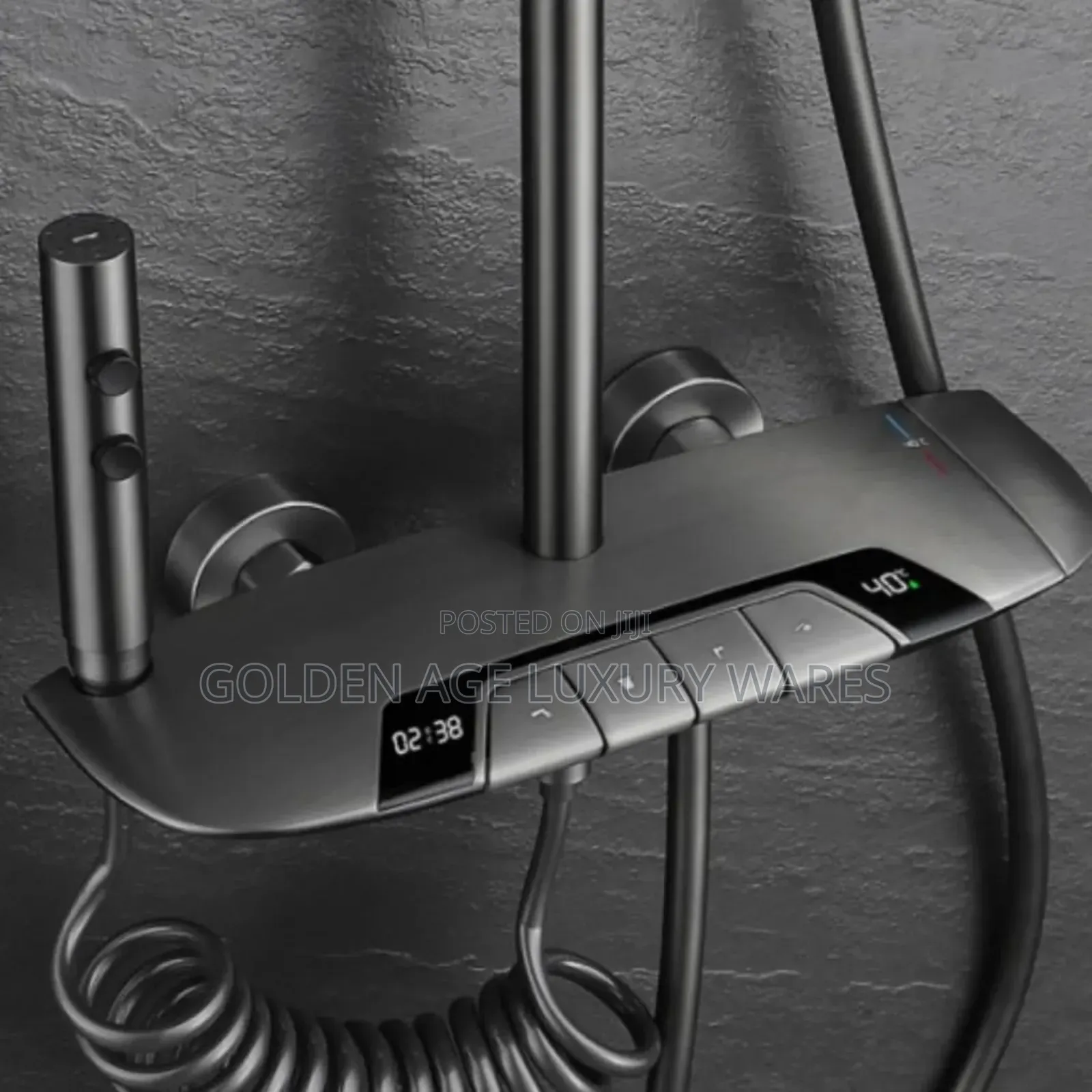 Gun Grey Thermostatic Shower1
