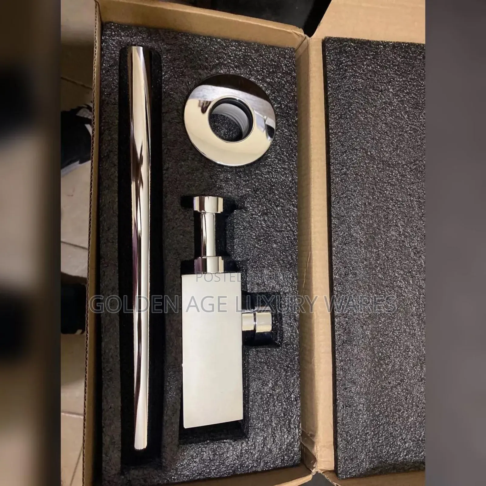 Square Chrome Bottle Trap
