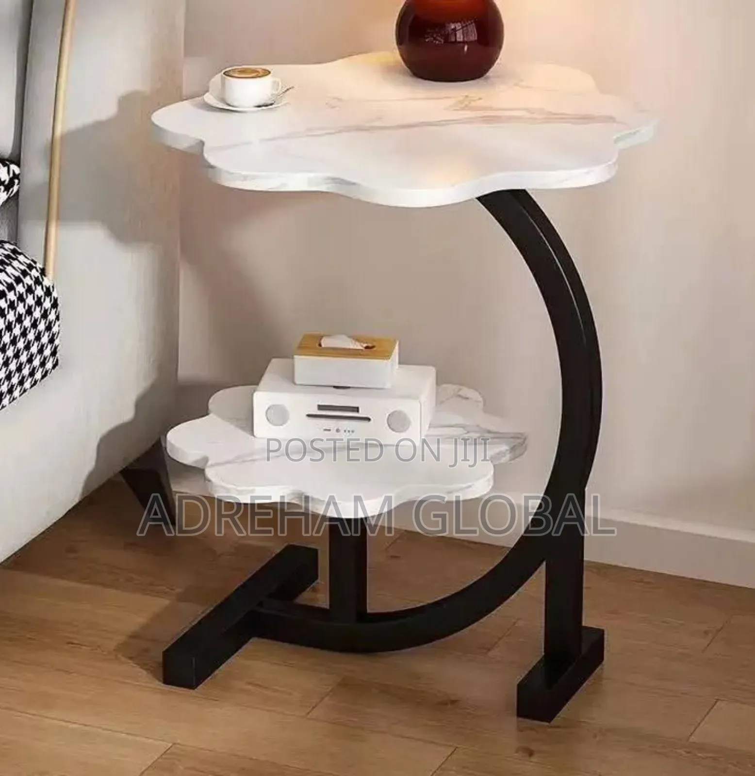 Nordic Double Layer Living Room and Bedroom Table/Stool