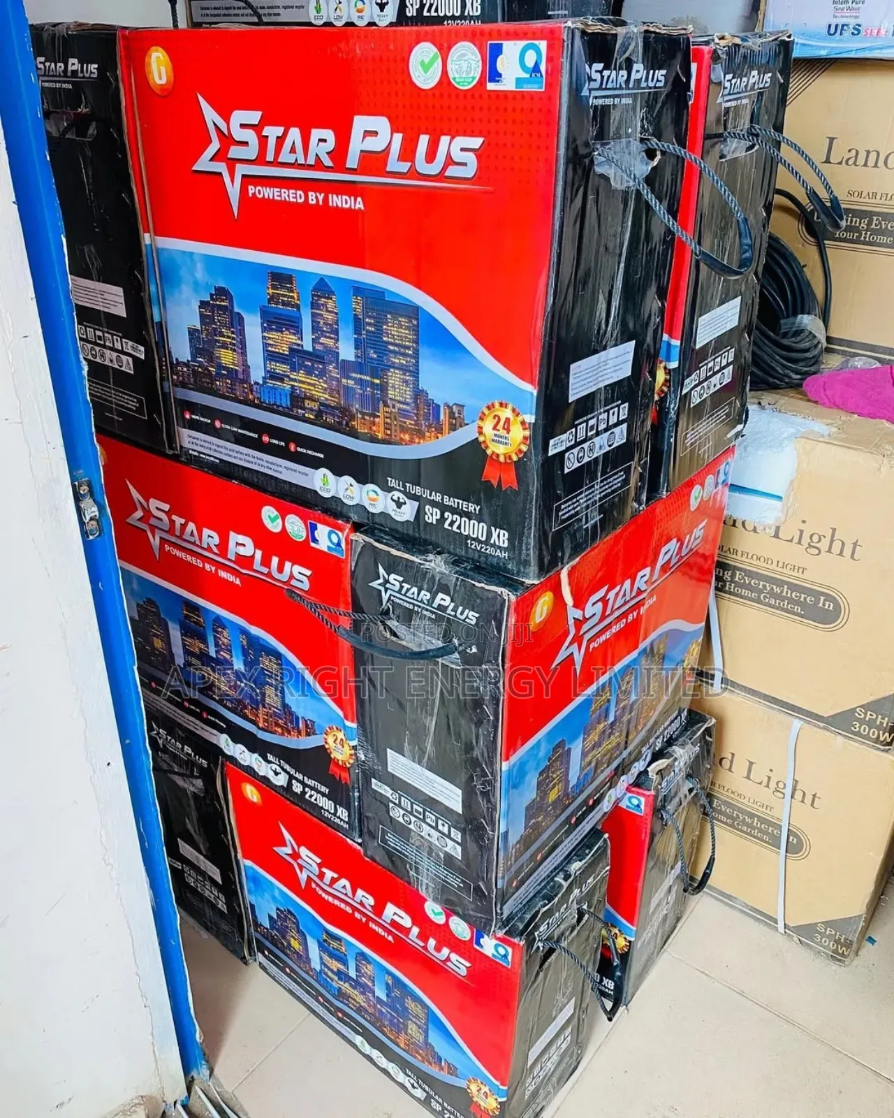 220ah Star Plus Tall Tubular Battery