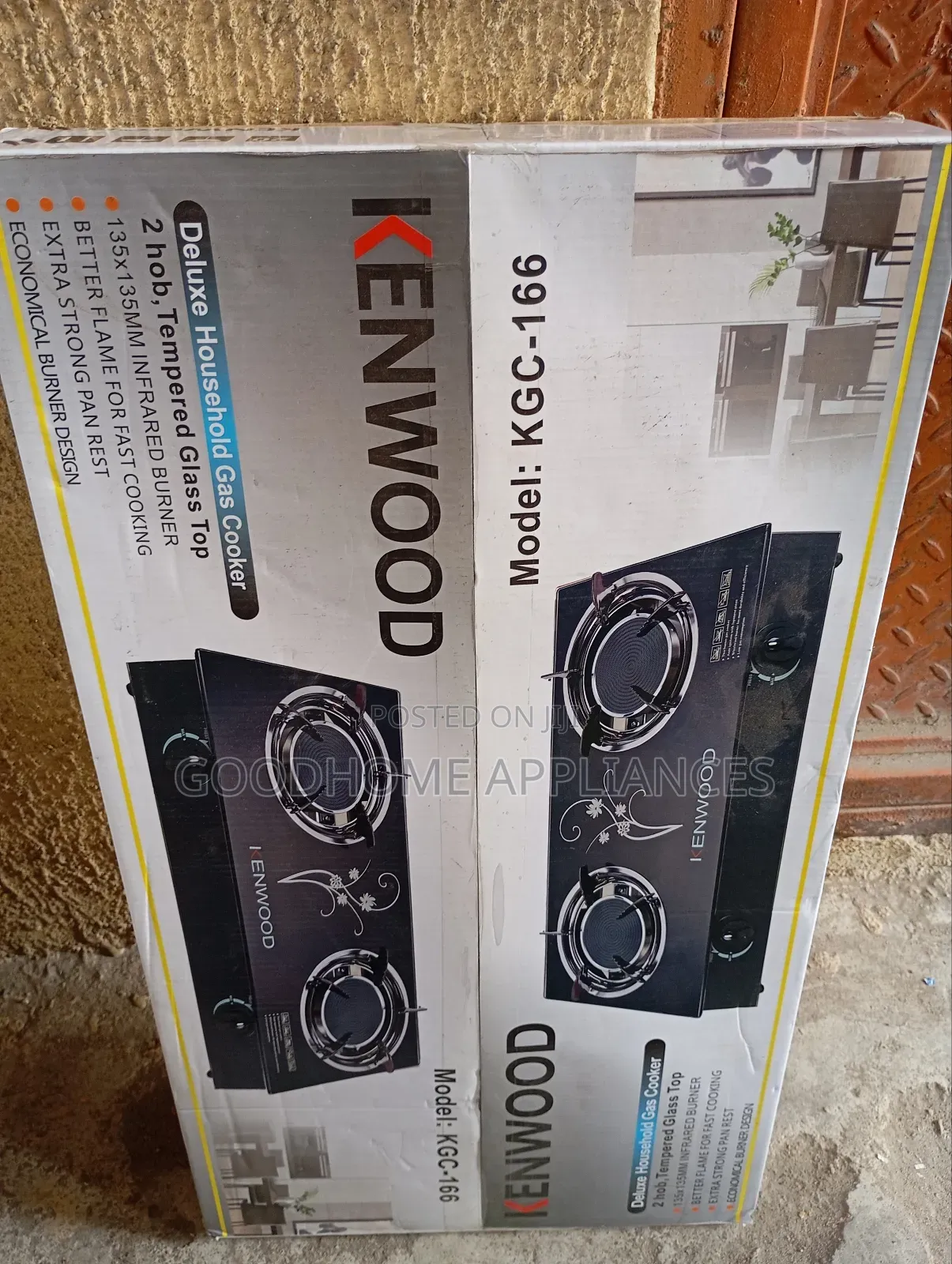 Kenwood Table Top Double Glass Gas Cooker