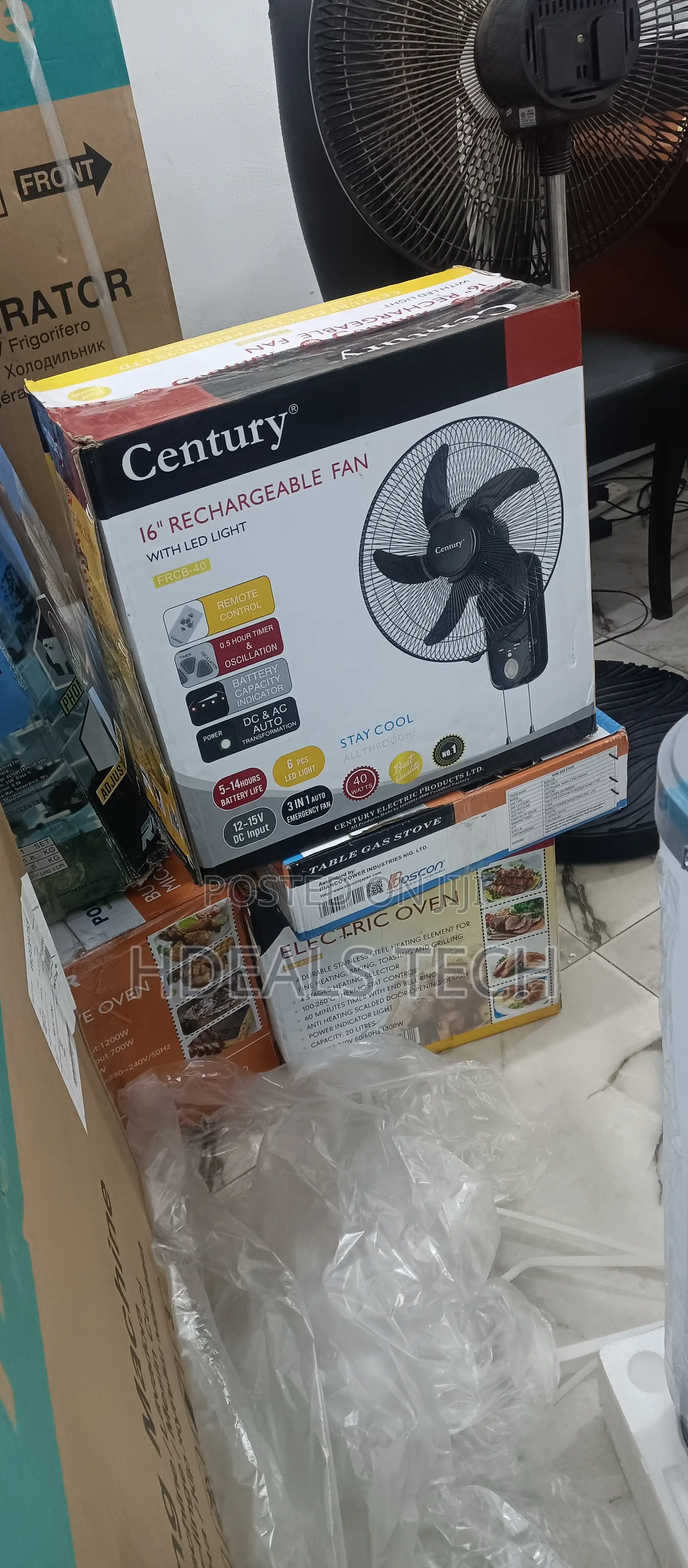 Smart Choice- Century 16inches Rechargeable Fan