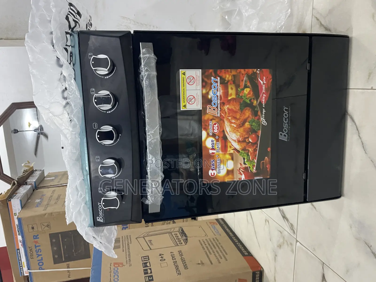 Timed Cooking Boscon 3+1 Gas Cooker (BOS-GSS500)
