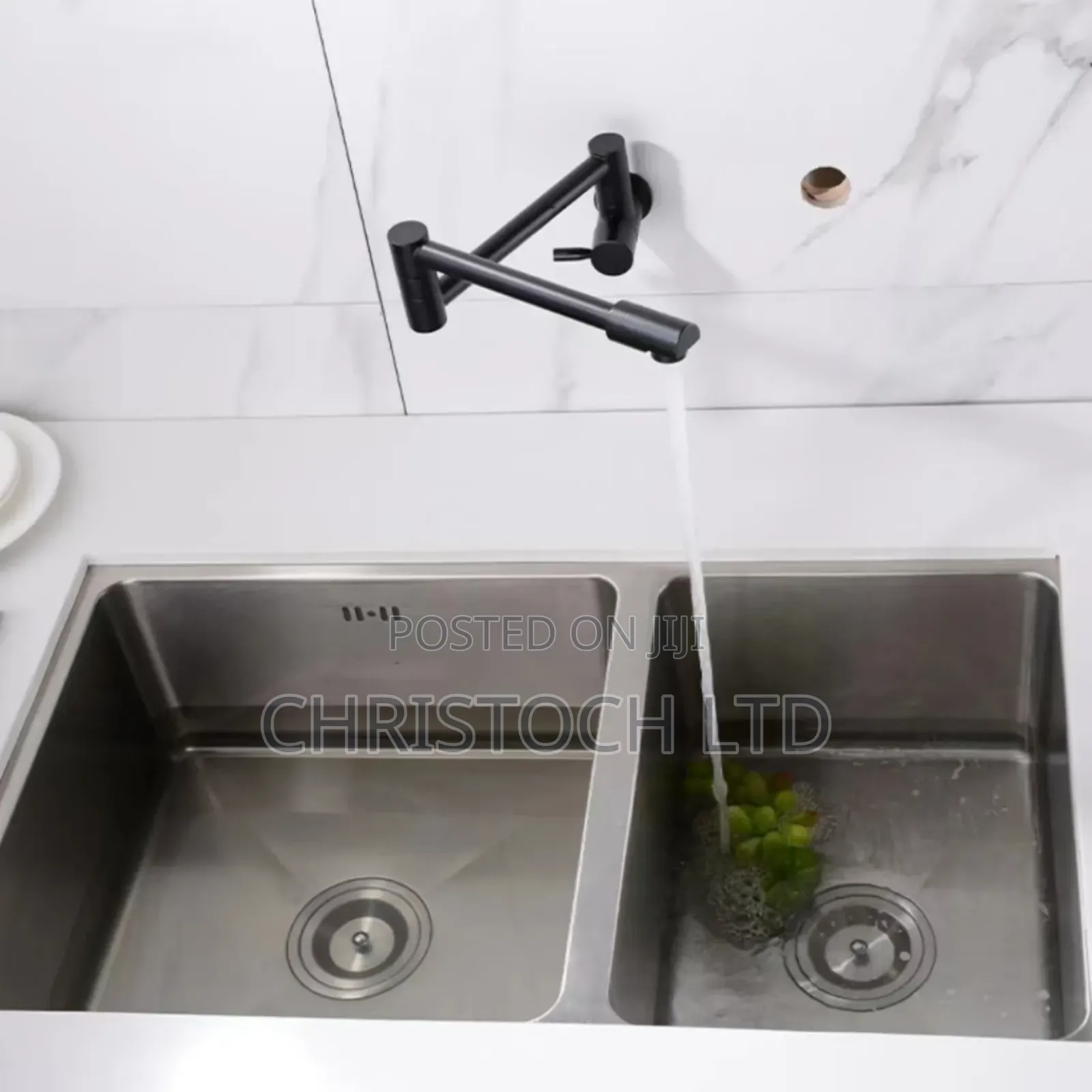 Folding Kitchen Faucet/Black
