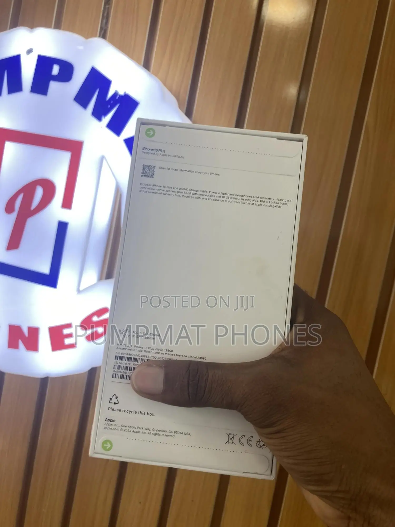 New Apple iPhone 16 Plus 128 GB Black