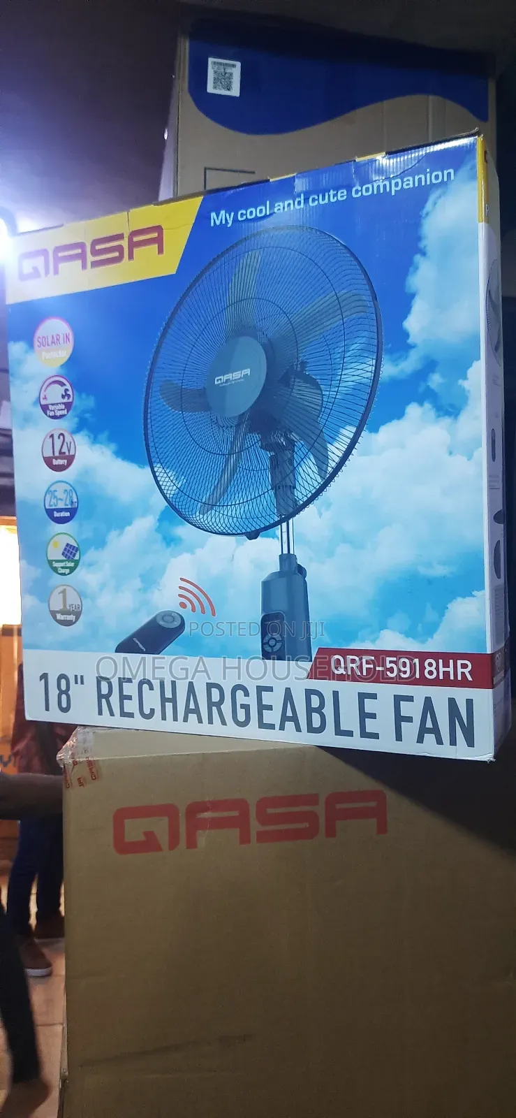 Qasa Rechargeable Fan