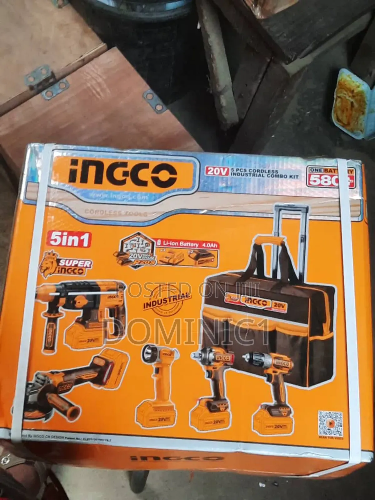 Ingco 5 in 1 Cordless Machine Tools