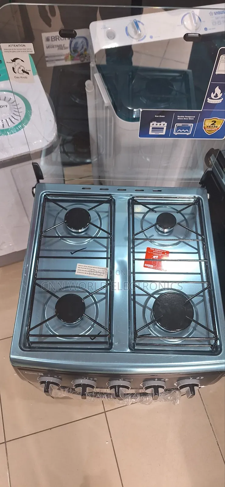 New Scanfrost 4 Burners Oven (50cm) Blue Flame Warranty