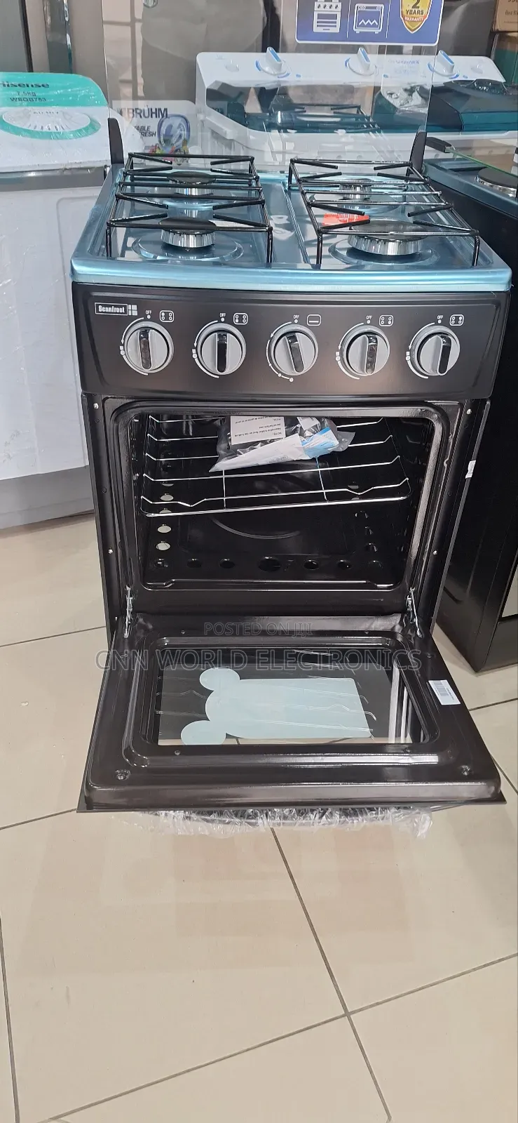 New Scanfrost 4 Burners Oven (50cm) Blue Flame Warranty
