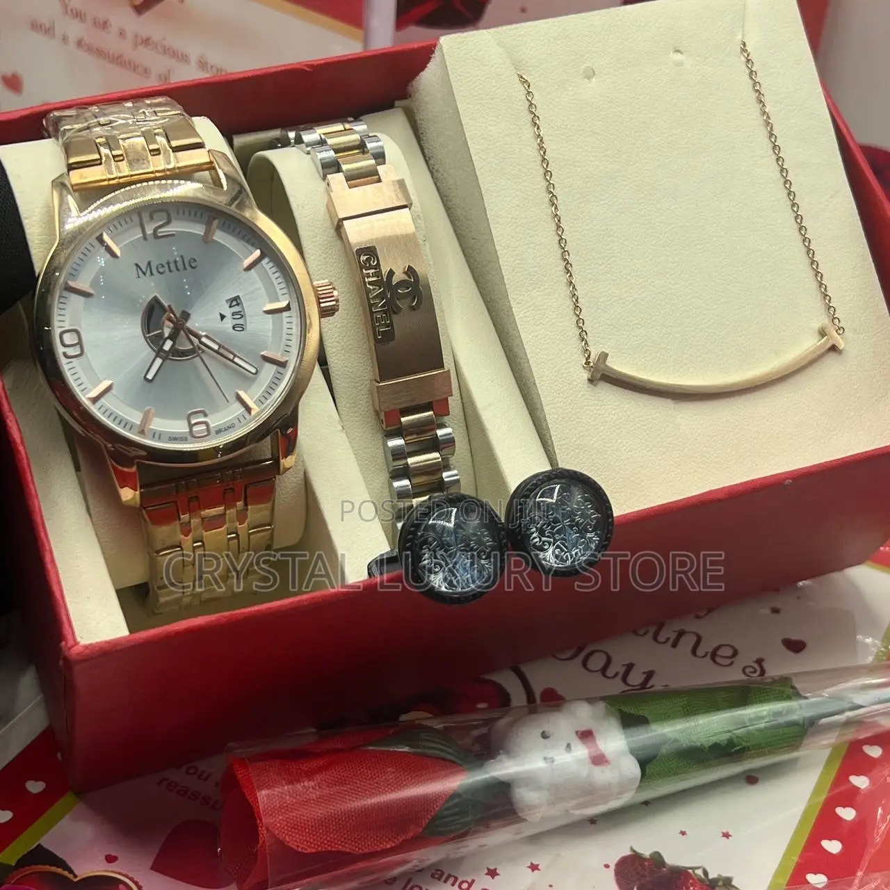 Mettle Quality Men Chain Strap Wristwatch