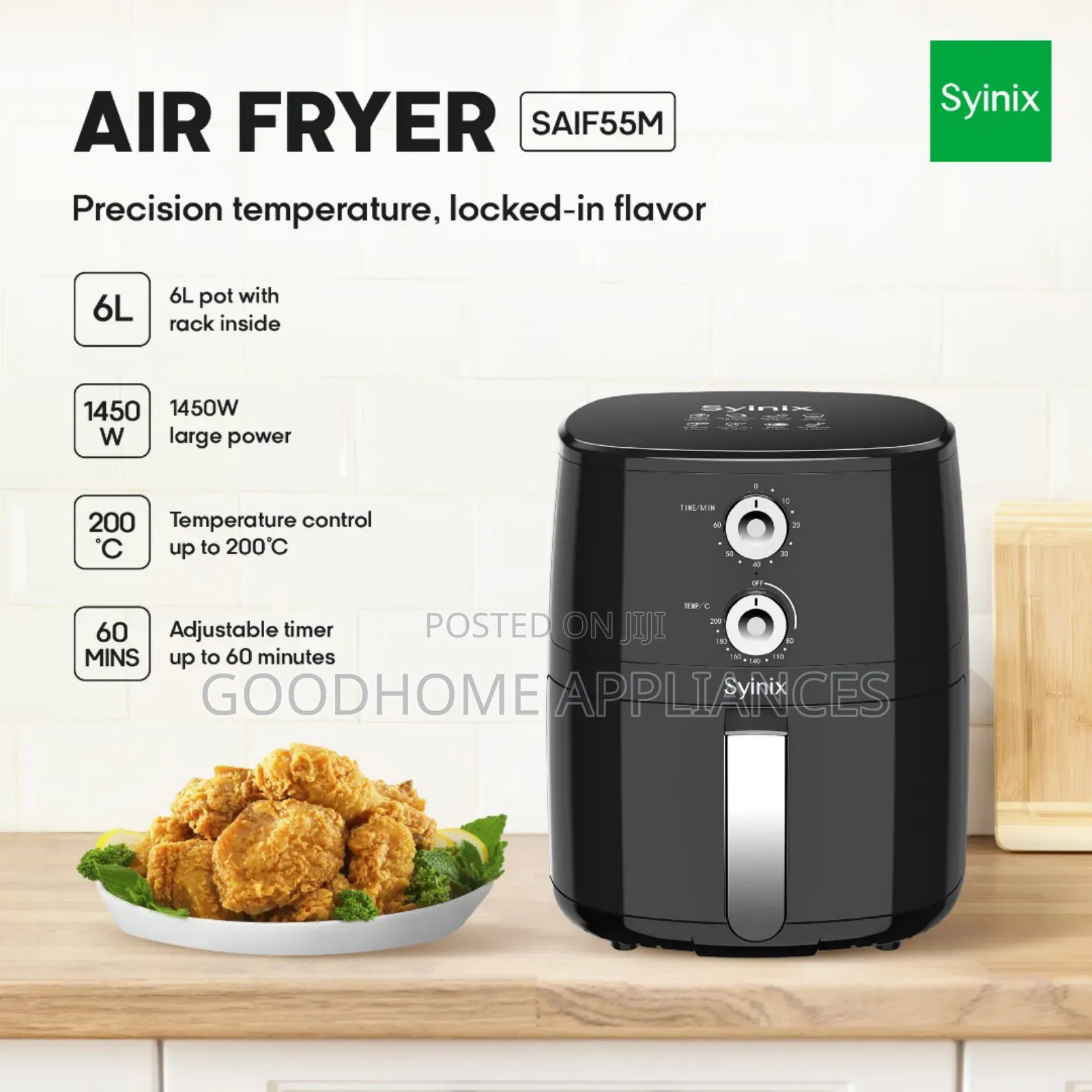 Syinix Air Fryer 6l