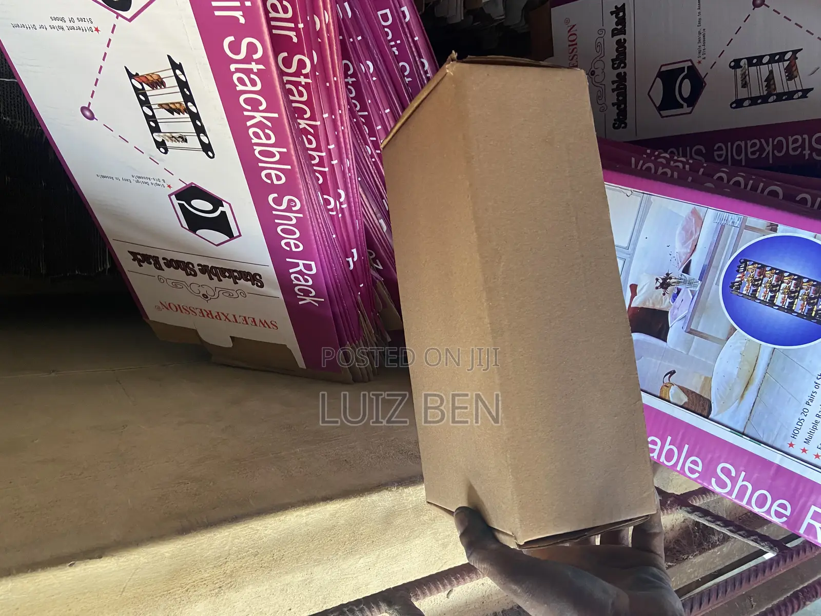 Different Sizes of Neat Cartons and Boxes