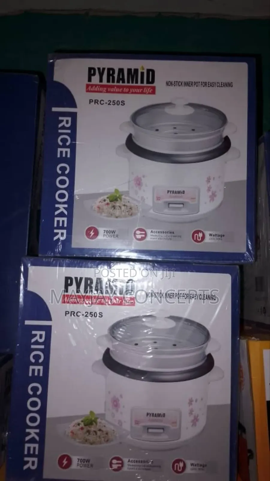 Pyramid 3-Litres Rice Cooker With Non-Stick Inner Pot