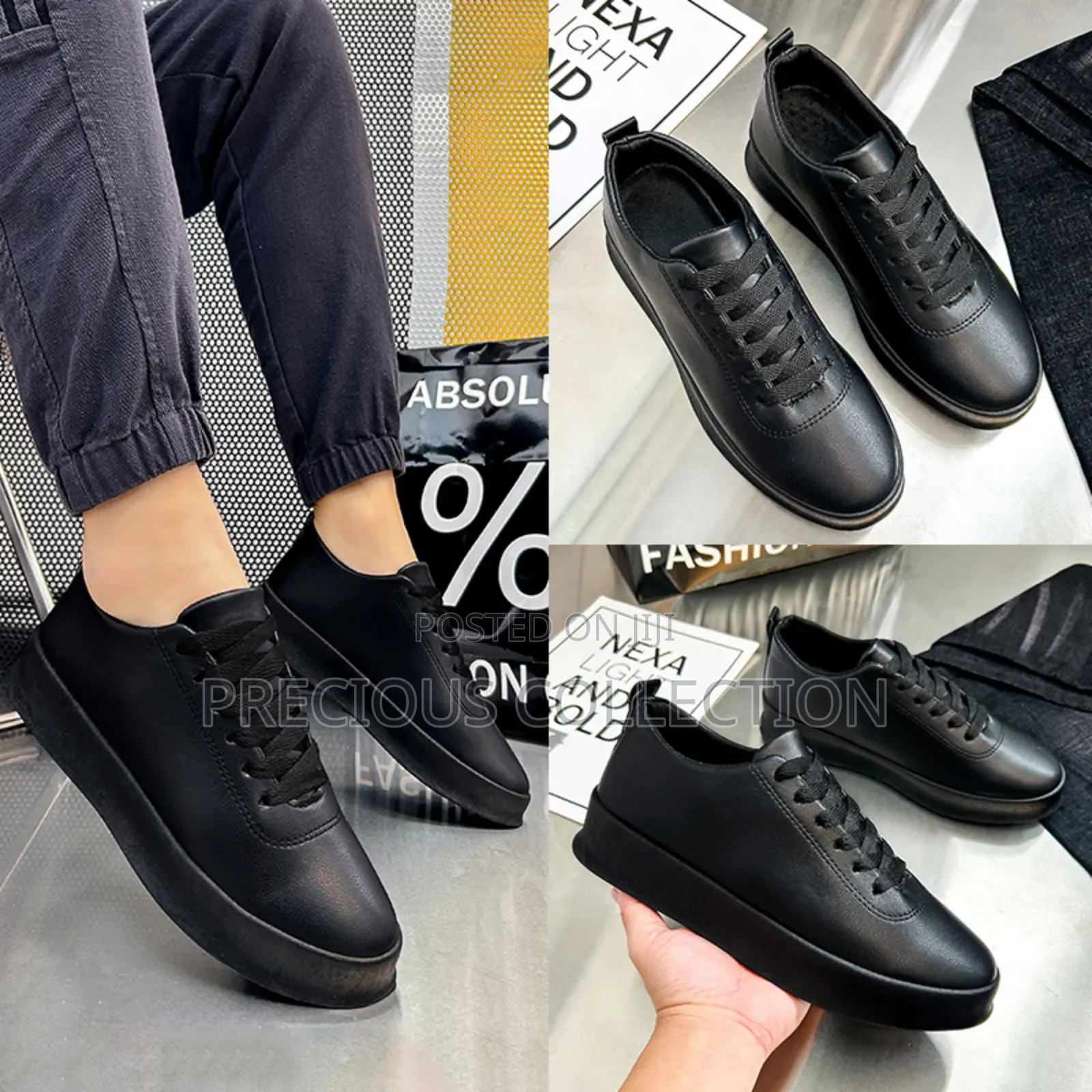 Men's Fashion Mate Leather Lace Shoes