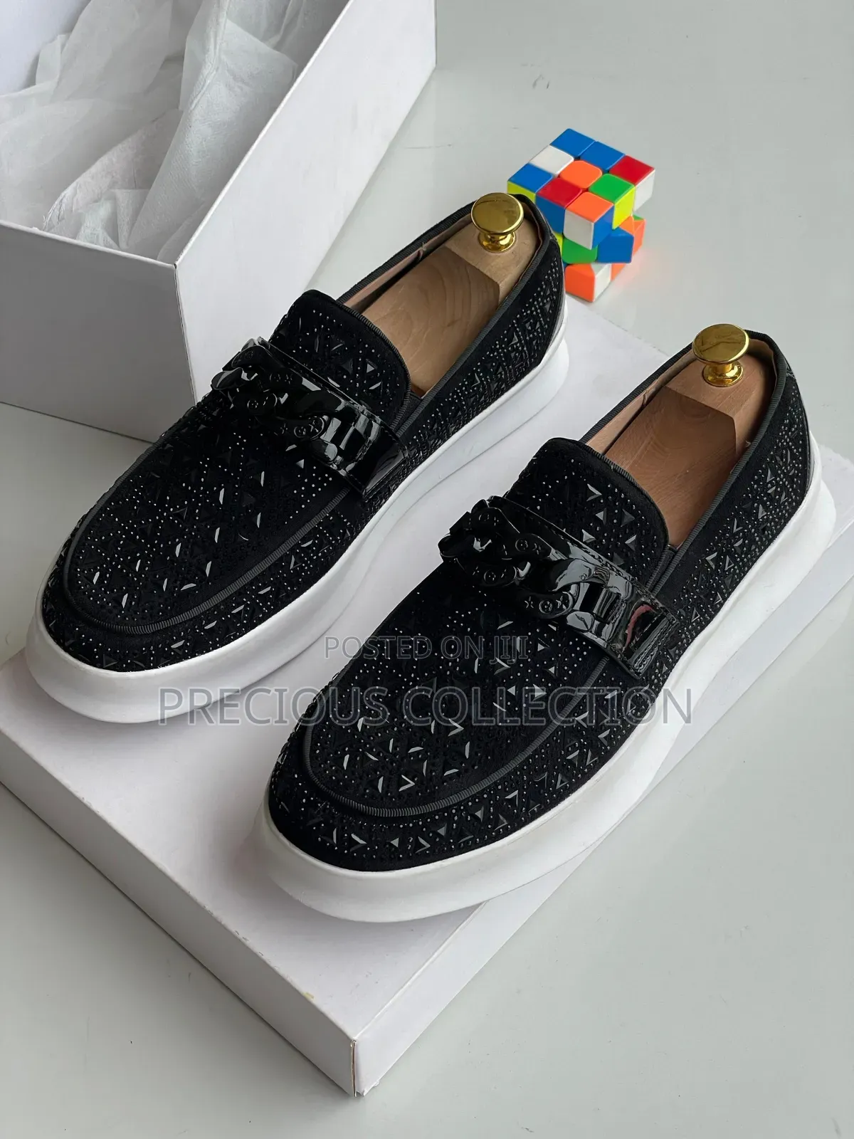 White Sole, Top Stone Loius Vuitton Loafers