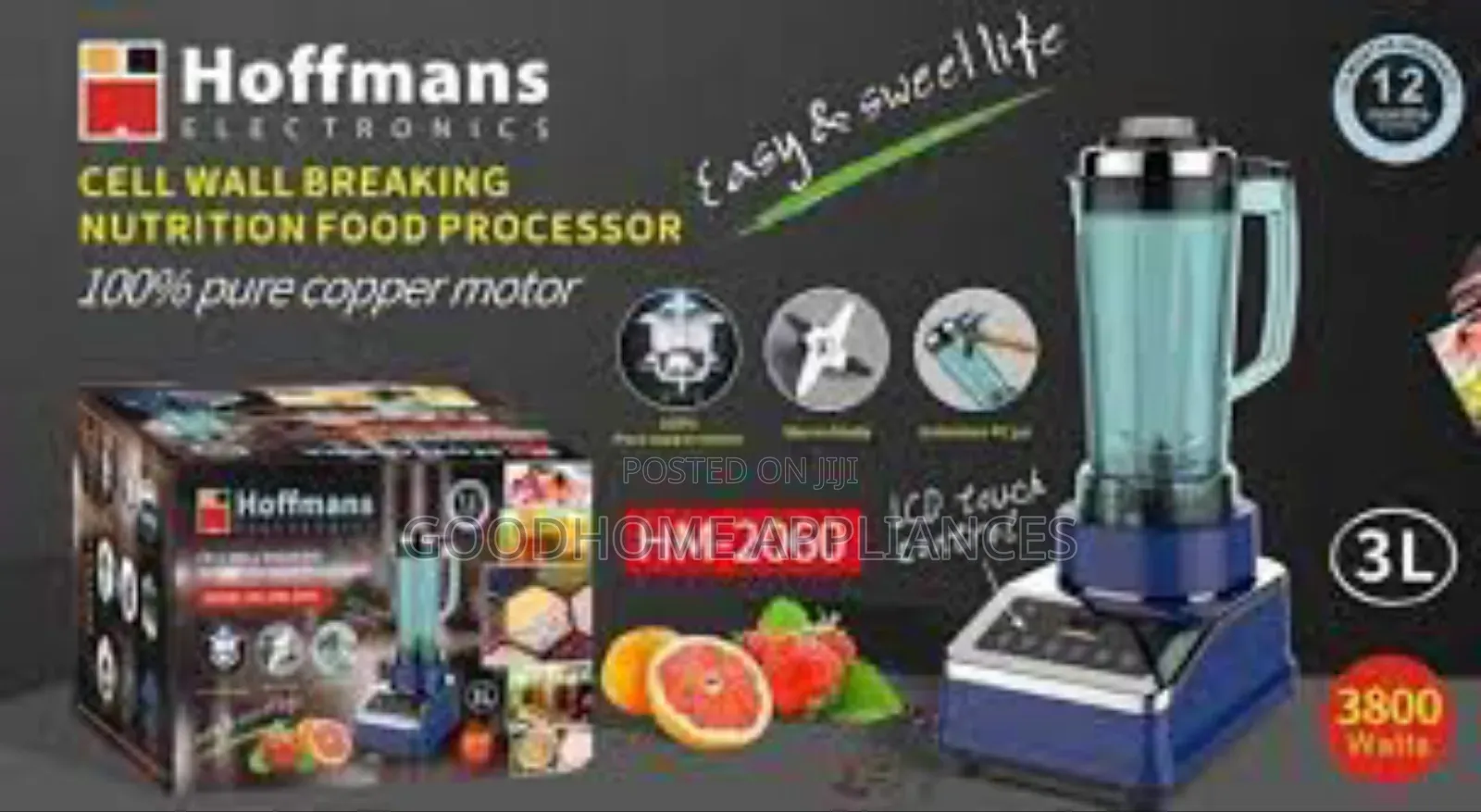 Hoffman's Cell Wall Breaking Heavy Duty Blender 3L