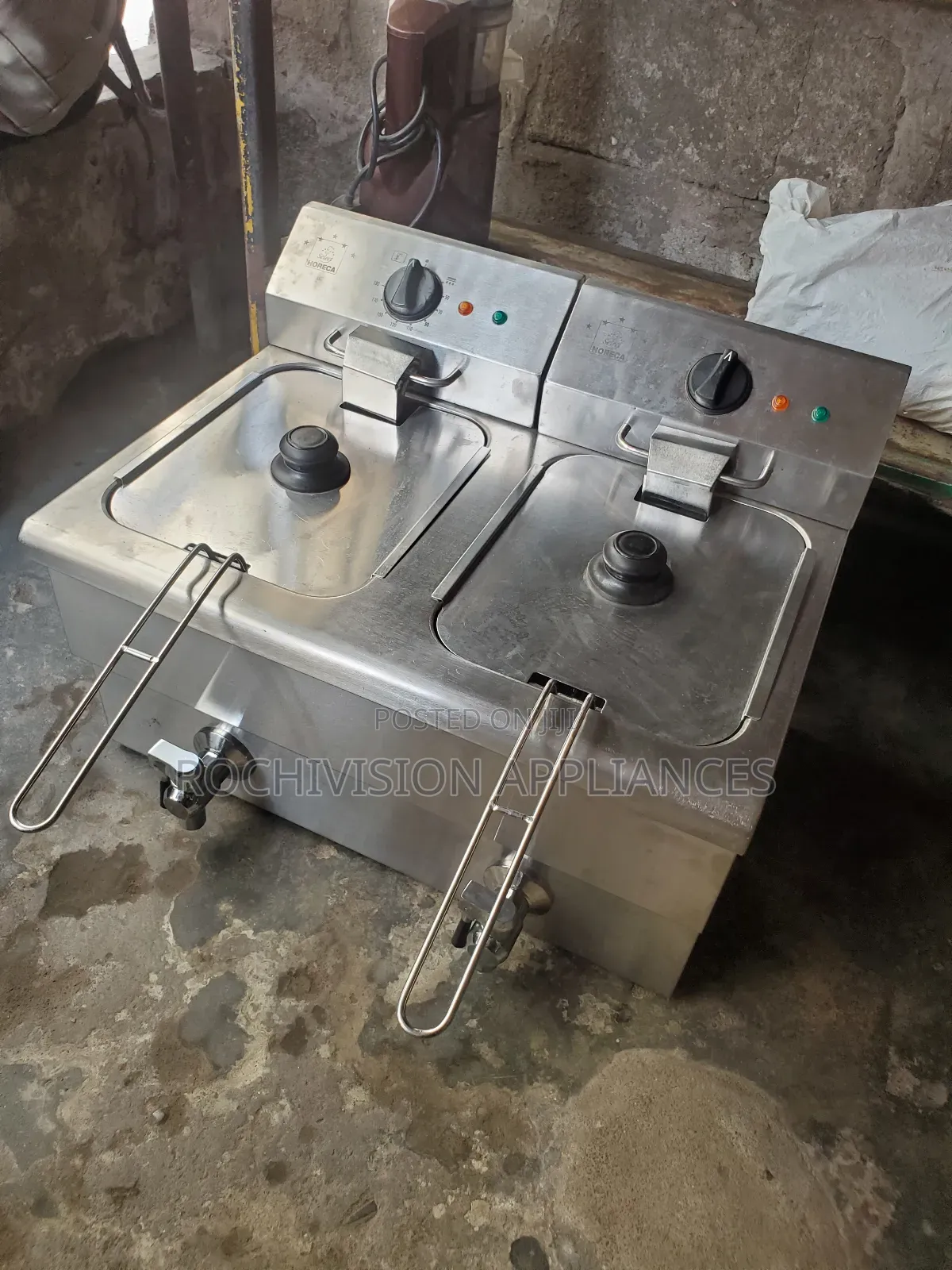 Industrial Double Deep Fryer Heavy-Duty Electric Deep Fryer