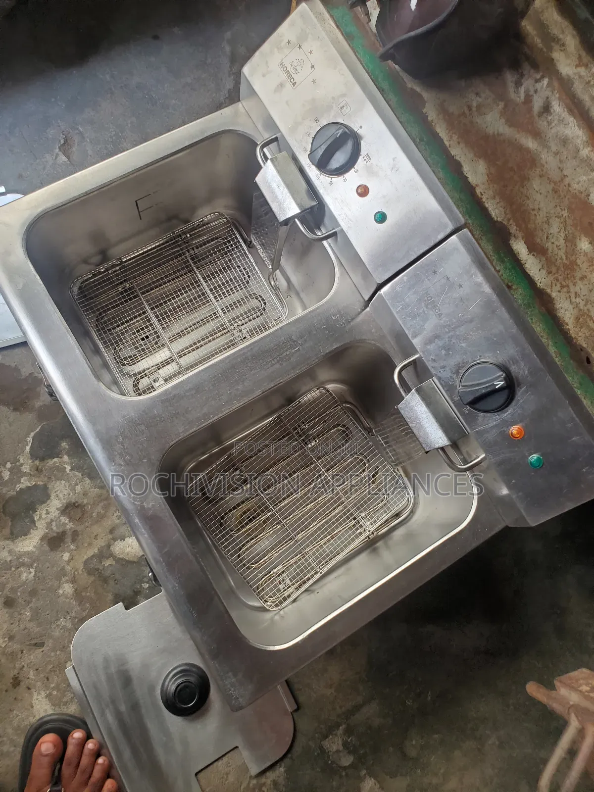 Industrial Double Deep Fryer Heavy-Duty Electric Deep Fryer