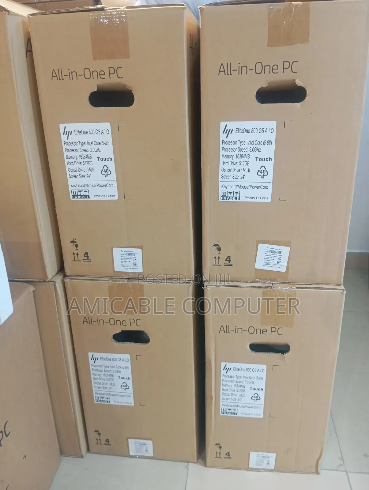 New Desktop Computer HP ProOne 600 8GB Intel Core I5 HDD 512GB
