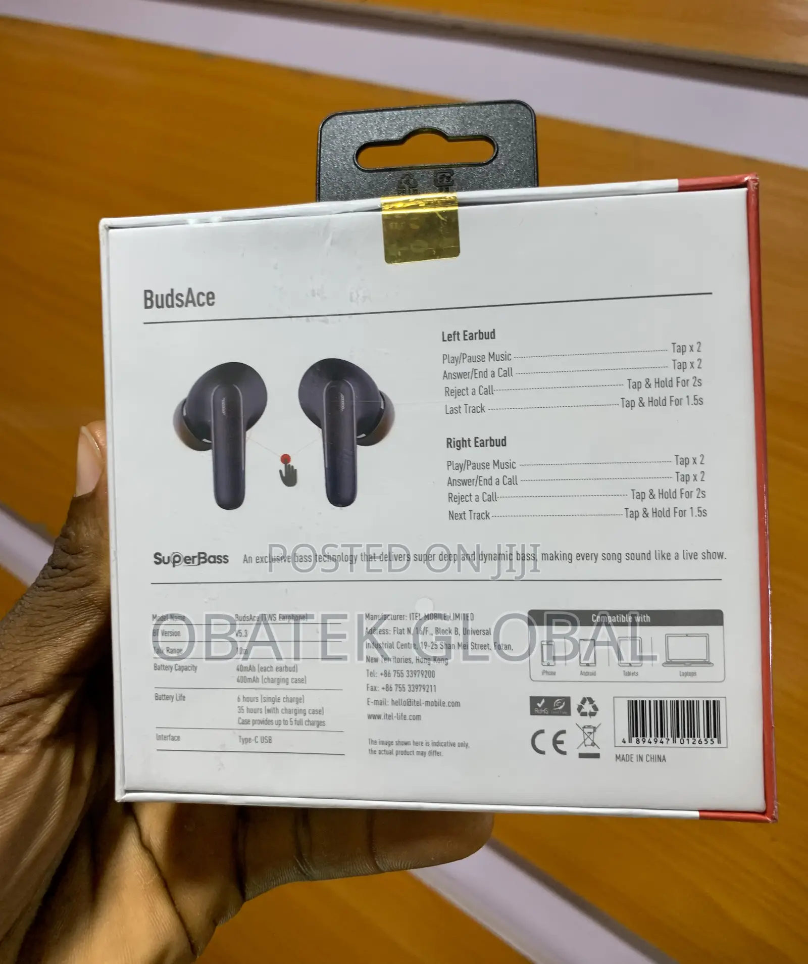 Itel BUDS ACE With Noise Cancellation
