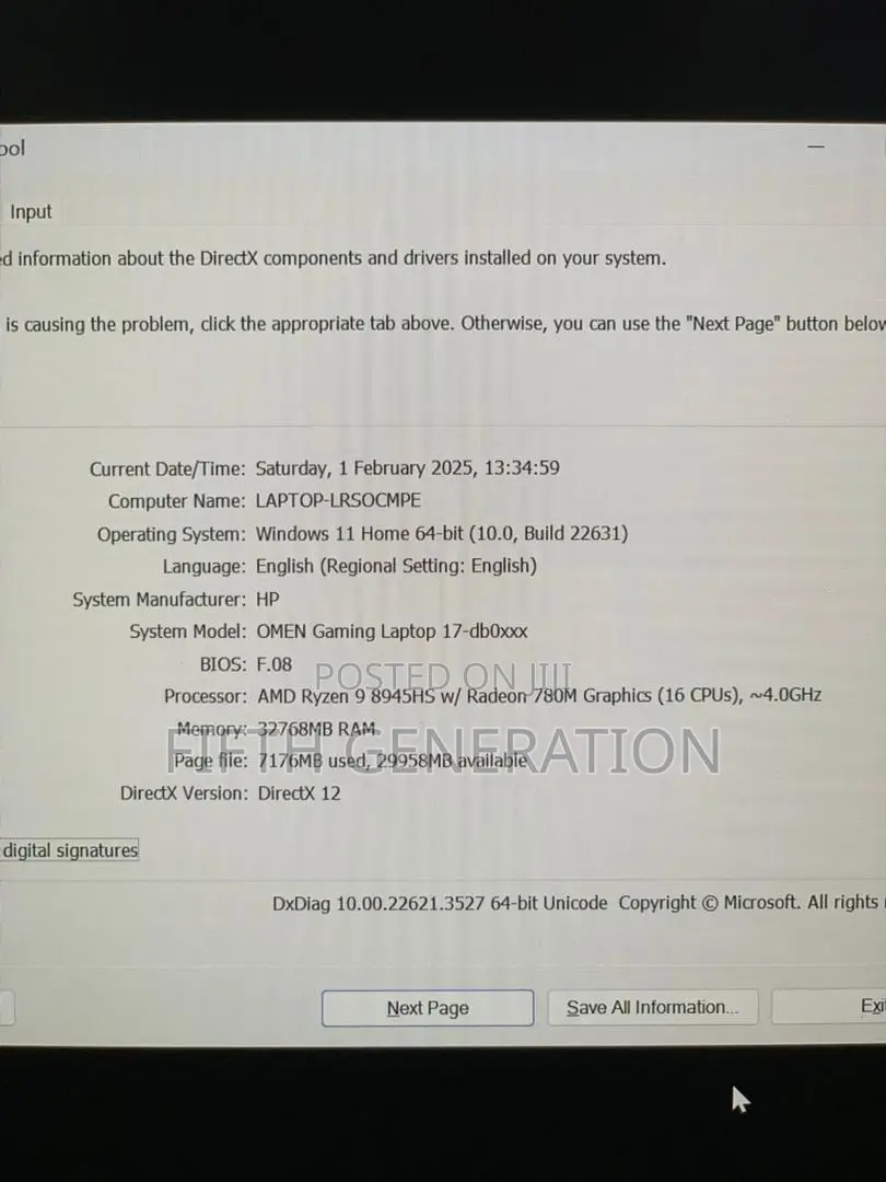 Laptop HP Omen 17 32GB AMD Ryzen 9 SSD 1T