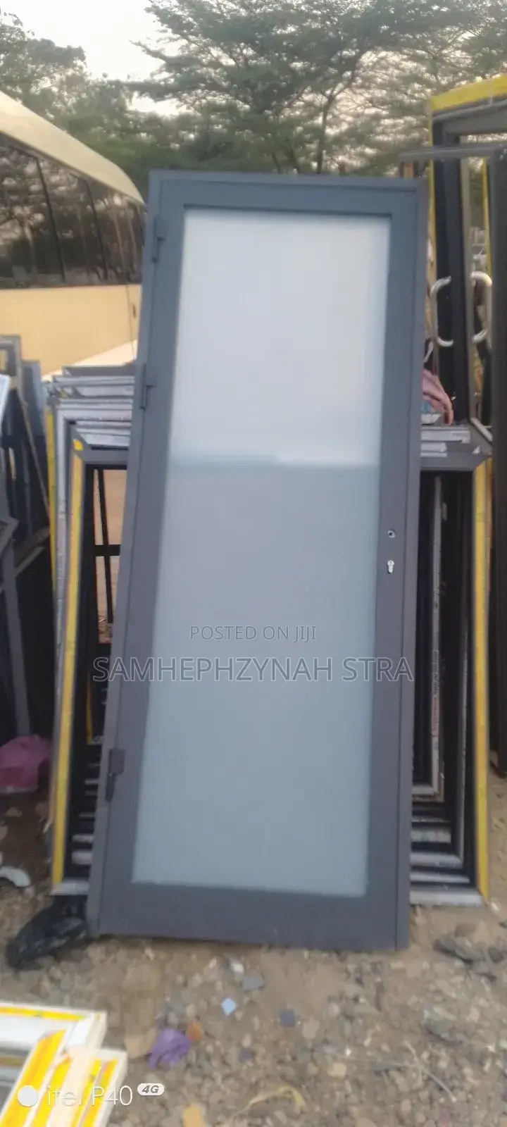 Glass and Aluminum Door