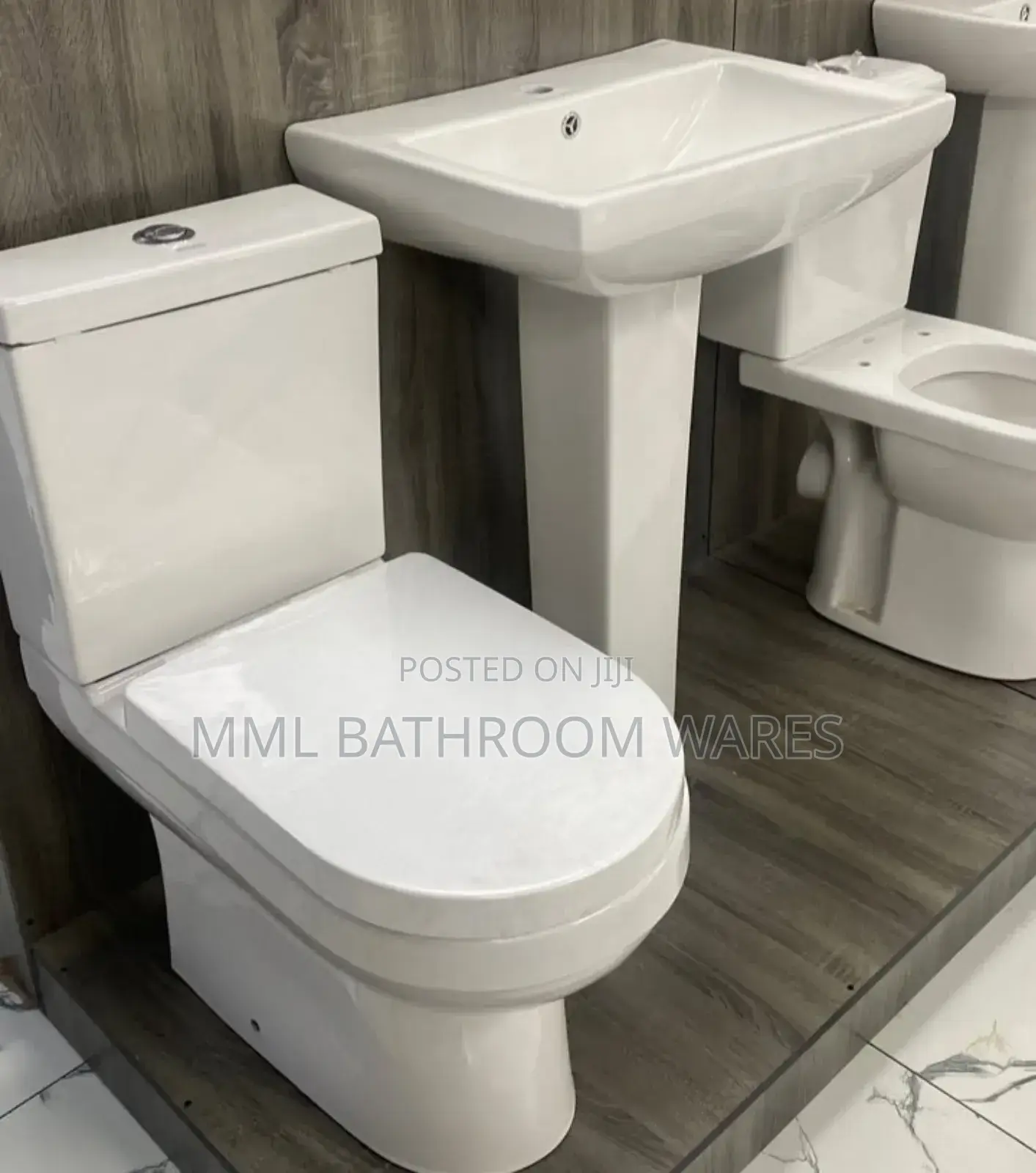 Closed Coupled Top Flush Wc Toilet Complete Sets
